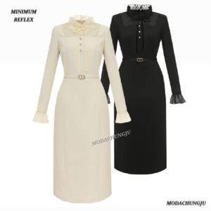 [미니멈]MD 스퀘어넥 시스루 슬림 원피스 MD MYDAWO0250LE