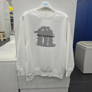 [에꼴리에]에꼴리에 쉐도우빈티지프린팅맨투맨티 25D1404_SC