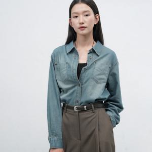 WOMAN 워시드 데님 셔츠 [2COL] / WBE3L03511