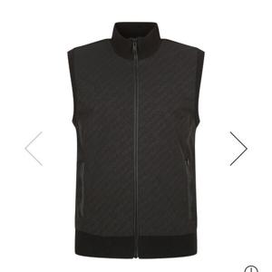 [핑]남성 우븐 패치로고집업니트 베스트111D3SV202_BK_YS