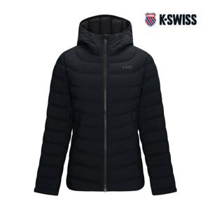 [케이스위스] (KS7_1KSDJWU501_BK_) 여성 후드 라이트 구스 다운 자켓 1KSDJWU501_BK
