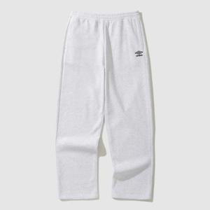 M 엄브로바지 CQK UP423CFPN2-WMG 에센셜 기모 루즈 스트레이트 팬츠 WHITE MELANGE