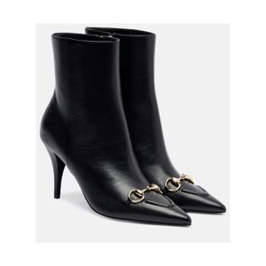 구찌 Horsebit 레더 앵클 부츠 P01062962