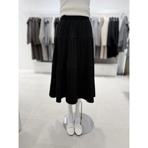 숲  밴딩 주름 롱스커트 (SBASR32)