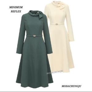 [미니멈]MD 리본 카라 플레어 원피스  MD MMYDAWO0560_CJ