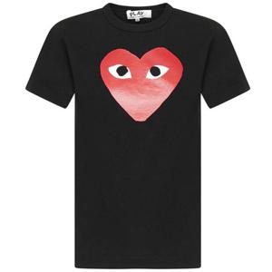 24SS 레드 하트 프린트 티셔츠 블랙 AZ-T112-051-1