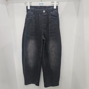 [에꼴리에]커브드 배기 블랙 워싱진(25D0205)_US