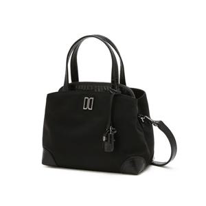 [닥스핸드백] 벨포드 크로커 배색 블랙 나일론 토트백 S DCBA6E054BK