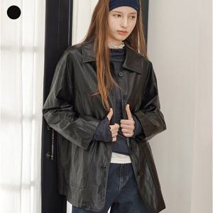 [게스[여성 페이크 레자 자켓 OP3W5871