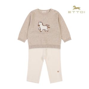 [에뜨와]하디KNIT상하 07S723006/임신, 산,백일,돌선물,조카선물,유아상하세트