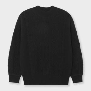 [캐리스노트]반폴라 꽈배기 니트 CN3WKT904