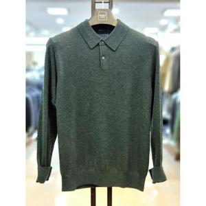 바쏘옴므 세이브존03 바쏘옴므 24FW  울 블렌드 카라 니트 티셔츠 WSAGY4WT84AA