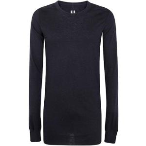 25FW 릭오웬스 베이직 롱 SLEEVE 크루넥 T 셔츠 RU02E1252JR09