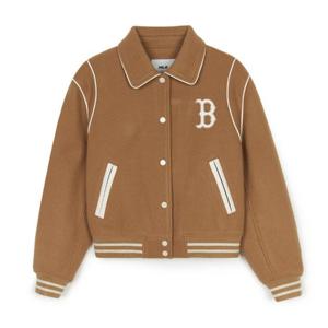 MLB자켓 GQC 3FJPV1046-43BGS 여성 울 카라 크롭 바시티자켓