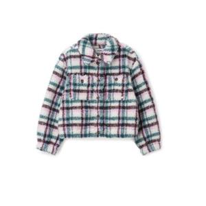 레노마키즈 HC12 체크 크롭 덤블 패딩 점퍼 R2342J046