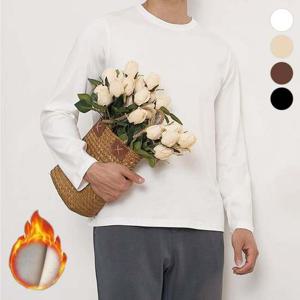 남성 무지 약기모 롱 슬리브 티셔츠 ELC-9020