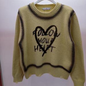 Latium HC06 짧은 색상예쁜 빈티하트 라운드 니트티 T2543sw13Y