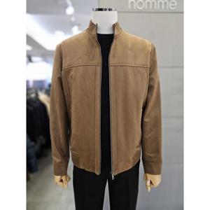 바쏘옴므 세이브존03 바쏘옴므 남자 카멜 스웨이드 비건레더 가죽 점퍼 WSAFZ3UA35A