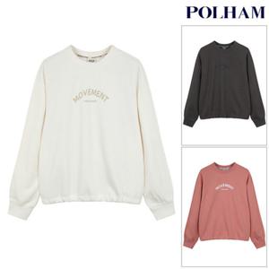 [폴햄] PHF4TR2750 여성 무브 플리스 크롭 그래픽 맨투맨 티셔츠