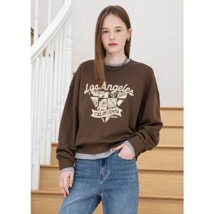 [게스(진)]OP4K5432 그래픽 쭈리 세미 크롭 MTM