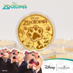 [디즈니] 24k 주토피아 팝시클 발바닥 순금코인 0.1g + 프리미엄 가죽패키지