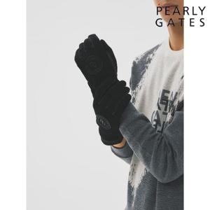 파리게이츠 (511D4GV041) 남성 골지 니트 레자 믹스 양손 장갑