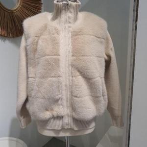 르피타 HC06 하이넥 퍼블렌드 포근 집업(크림색) L254BJPB02