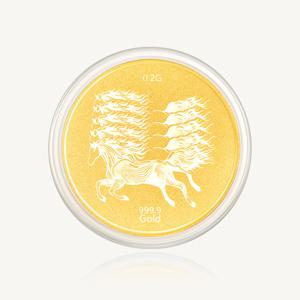 수앤진골드 마패 코인 골드바 24K 순금 0.2g