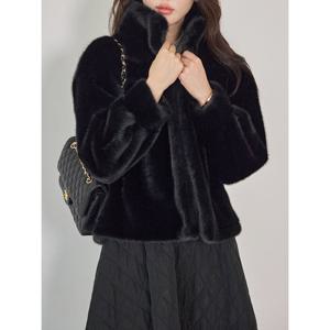 [모리스커밍홈]하이넥 볼륨소매 퍼코트_M2512FU001D