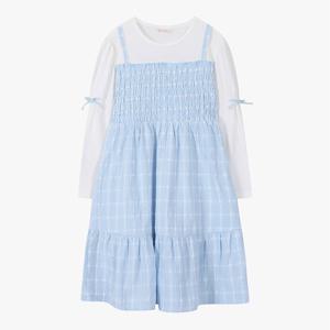 [로엠걸즈(아동)]데일리 스모킹 원피스 RGOM25W4P