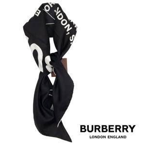 버버리 로고 실크 스카프 8009398