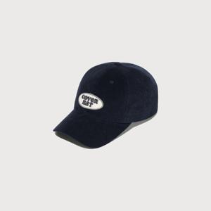 커버낫모자 CQK CO2504CA74-DN 클로버하트 코듀로이 와펜 볼캡 Dark Navy
