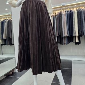 [KL]KWSKPK3000펄밴딩  벨벳스커트