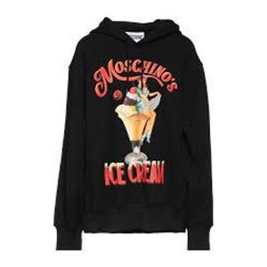 모스키노 후드 티셔츠 AEF221E 17120528AEF1555 Black DOM