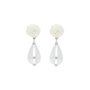 25 FW 슈슈 통 여성 YVMIN 페이퍼 볼  진주 펜던트 이어링 252901F022008