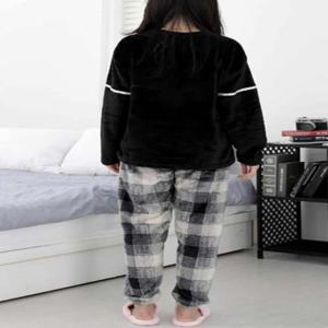 극세사 수면잠옷블랙 수면바지 청소년잠옷