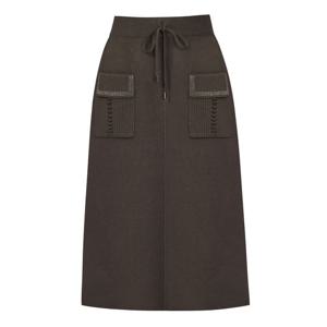 FOCUS  큐빅 포켓 니트 롱 스커트 PBINF5W1SK8291