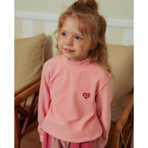 벨리타앤보이즈 BB하트스트라이프 하이넥긴팔티셔츠 BK5WTB31PK