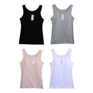 입고 벗기 쉬운 여성 패드 캡브라 스판 런닝 속옷나시