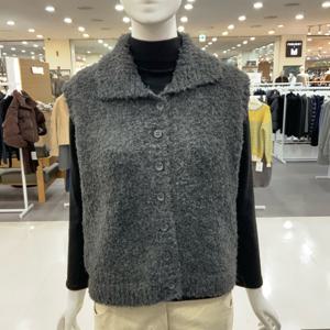 [숲]리노엘 뱃살커버 울 혼방 숏 니트 베스트 OBBVKT1