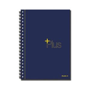사무용품 더블에이 플러스 절취 스프링노트 A5 네이비 좌철
