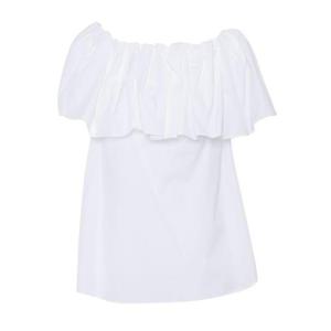 25 FW 막스마라 스튜디오 Peccati 러플 오프숄더 탑 화이트 2516191022600