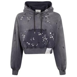 메종 미하라 야스히로 후드 티셔츠 B15HD552 BLACK