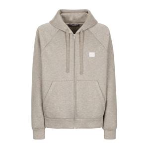 돌체앤가바나 로고 아플리케 후드 집업 G9ATOTHU7JW