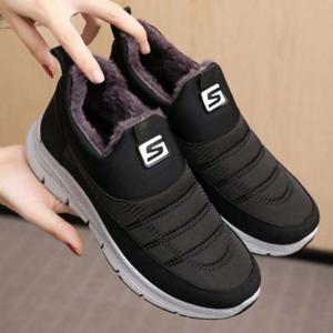 여성 2색 스웨이드 털안감 방한 스니커즈 STC-2203 키높이운동화