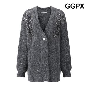 [지지피엑스]비즈 스팽글 버튼업 가디건 GPBKG037F