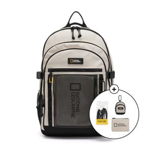 [내셔널지오그래픽]내셔널지오그래픽 빅로고 3단 백팩 BEIGE