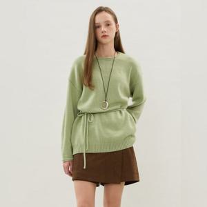 [올리브데올리브]울100 허리 스트링 니트 풀오버 OH5WPB81