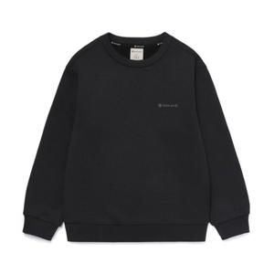 스노우피크 키즈 공용 써밋그리드 맨투맨 B1 S25WKFHT83 BK OT