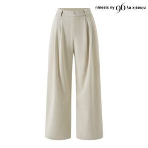 [나인식스뉴욕]데일리 골지 밴딩 핀턱 롱 팬츠 (NP4TA015L0)